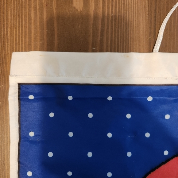 Vintage Avon Santa Claus Banner/Flag - Indoor Outdoor 21" x 29" Christmas Flag - Picture 5 of 12